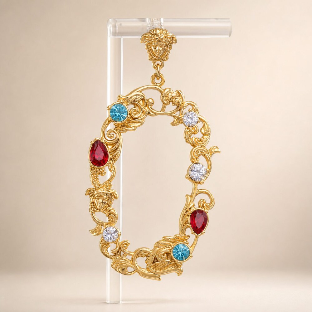 Versace Bold Statement Earrings Style 5 | New with Box - Picture 6 of 9
